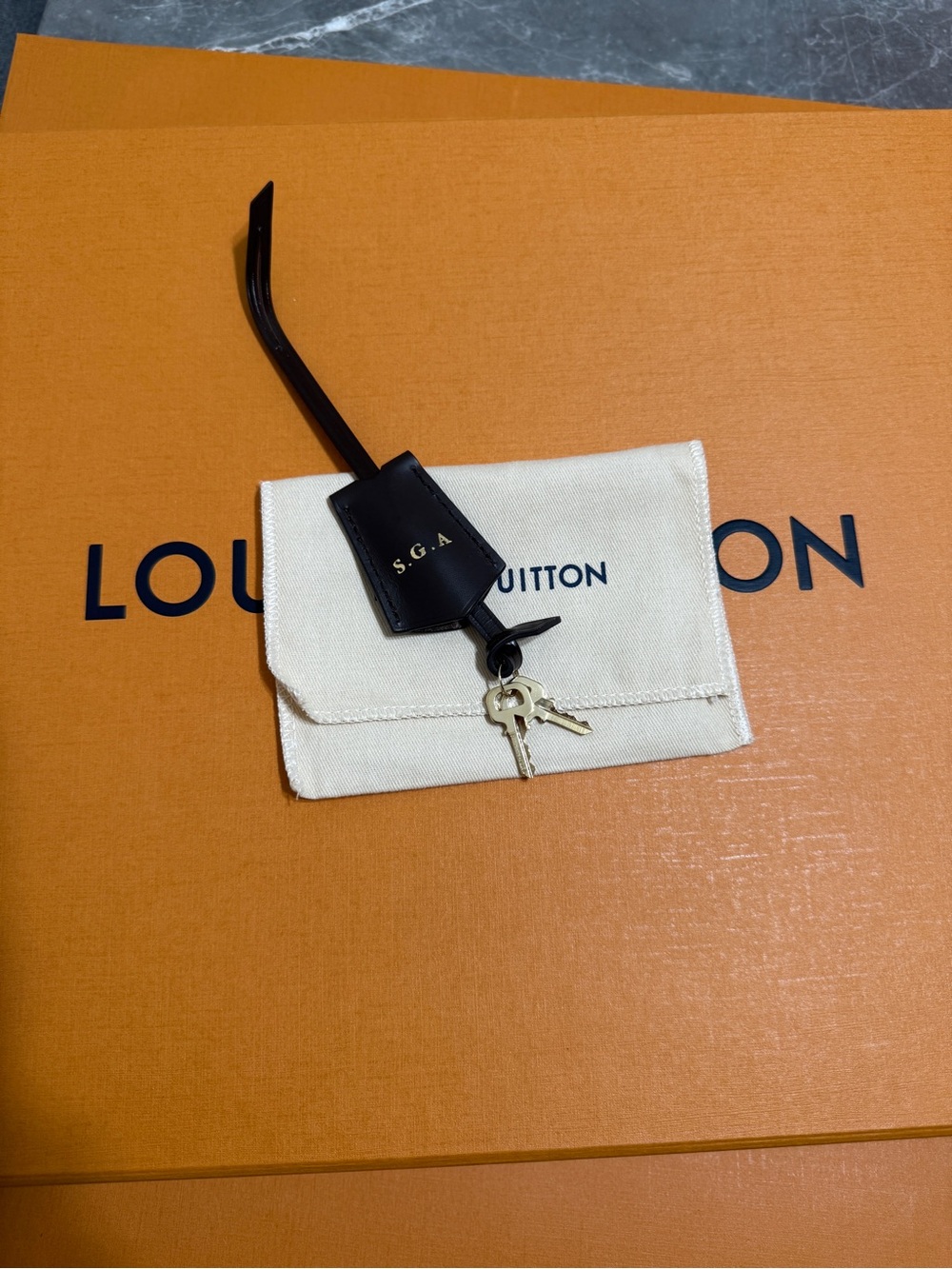 Louis Vuitton Alma BB Clochette Damier Eben